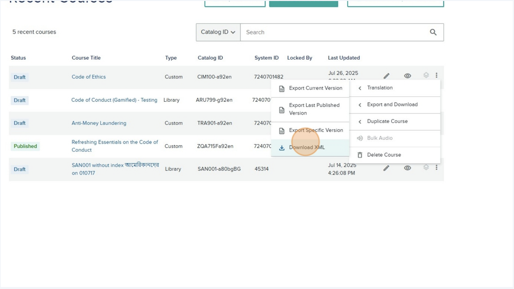 Step 3: Download XML